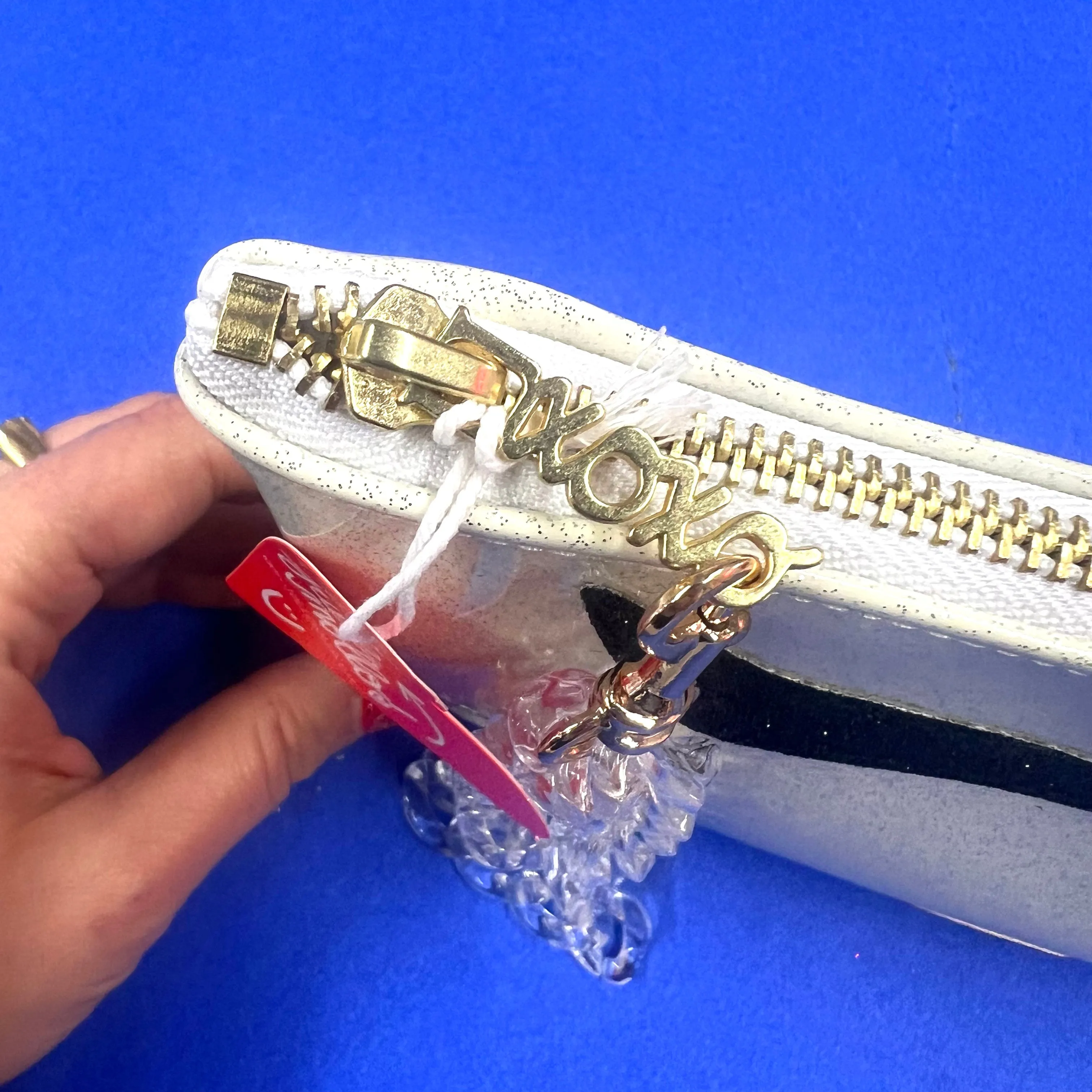 Spooky Skull Glitter Midi Clutch!
