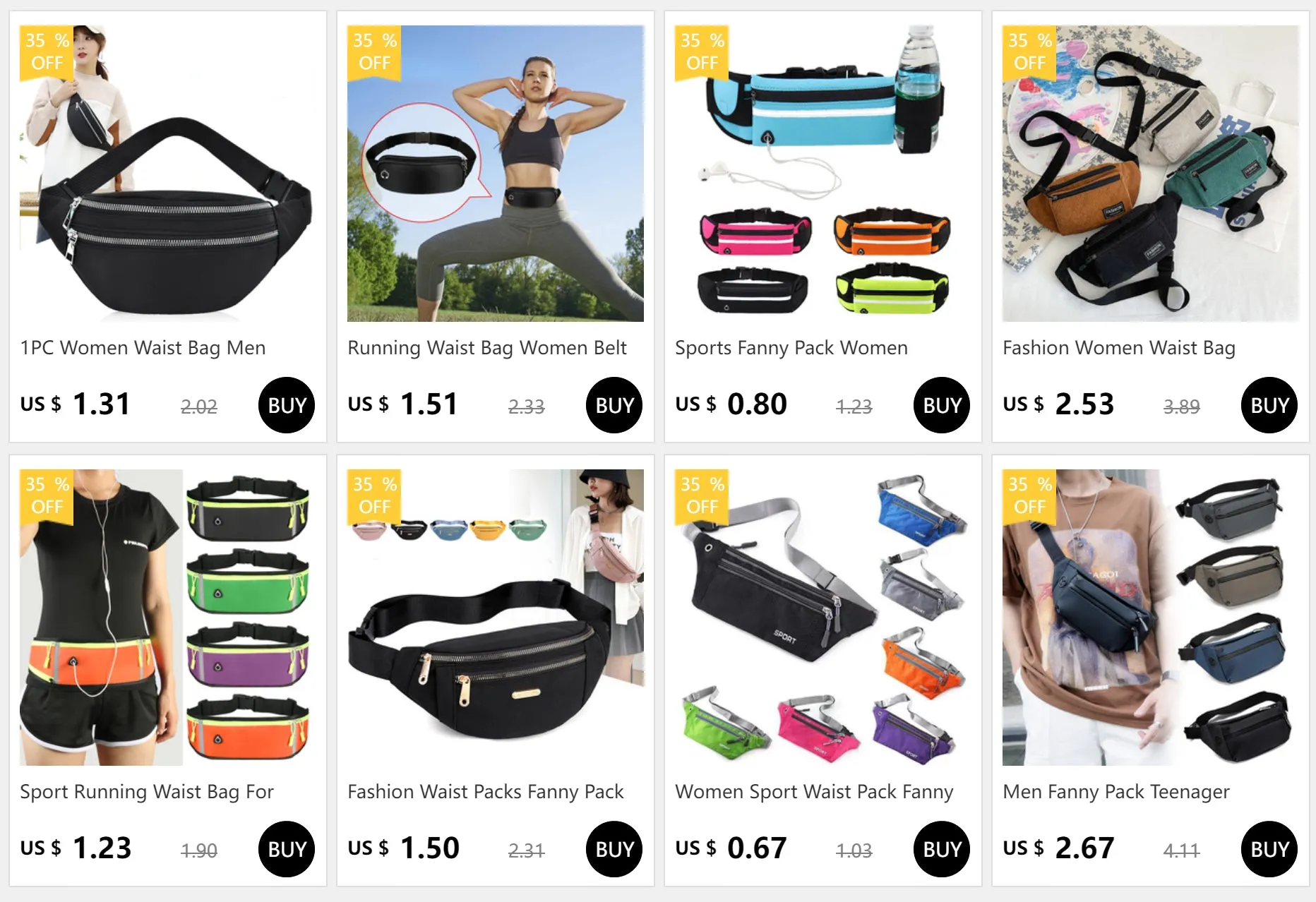 Sports Running Waist Belt Bag Accessories