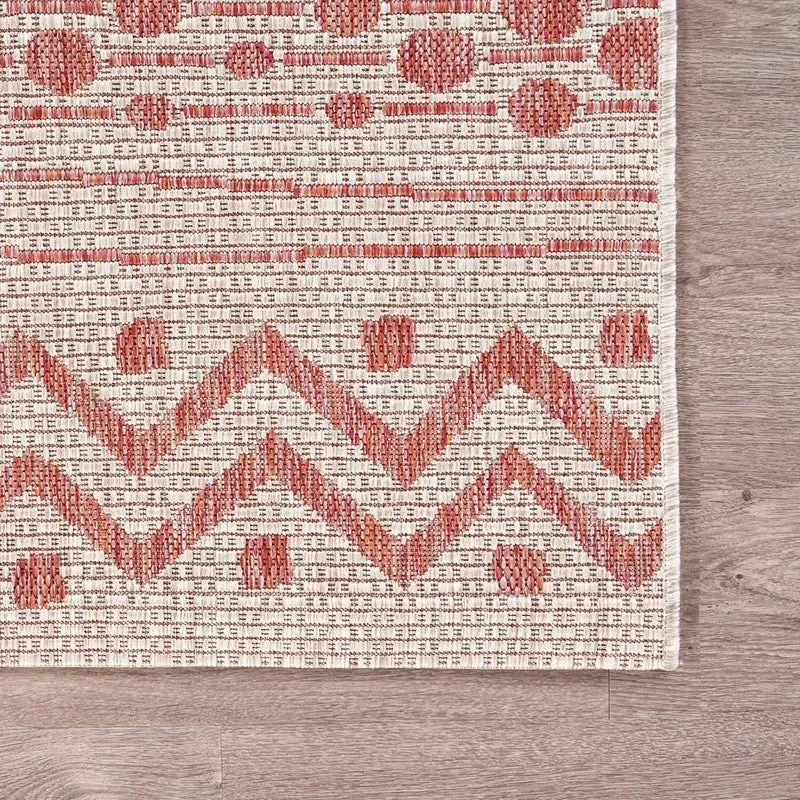 Sun shower 81244BER Beige/Red Rug