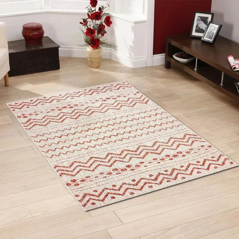 Sun shower 81244BER Beige/Red Rug