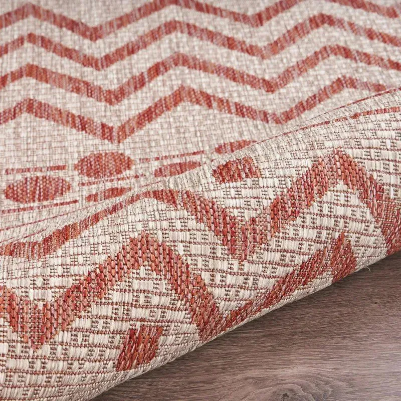 Sun shower 81244BER Beige/Red Rug