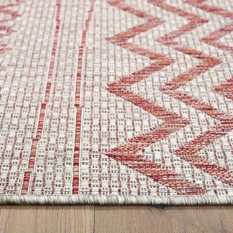 Sun shower 81244BER Beige/Red Rug