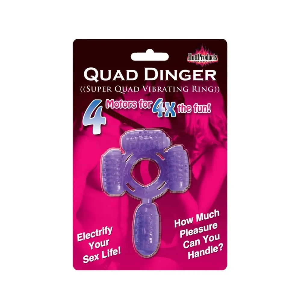 Super Quad Vibrating Cock Ring