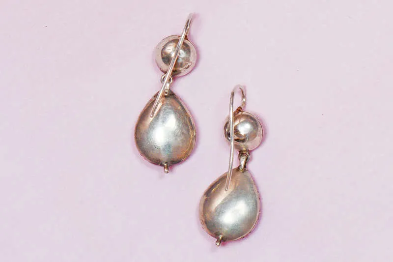Teardrop 18th C. Paste Earrings
