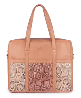 The Clownfish Womens Messenger Bag Handbag Briefcase Brown