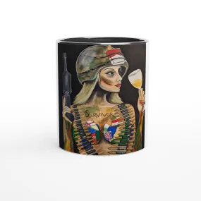 The Survivor.... 11oz Ceramic Mug with Color Inside