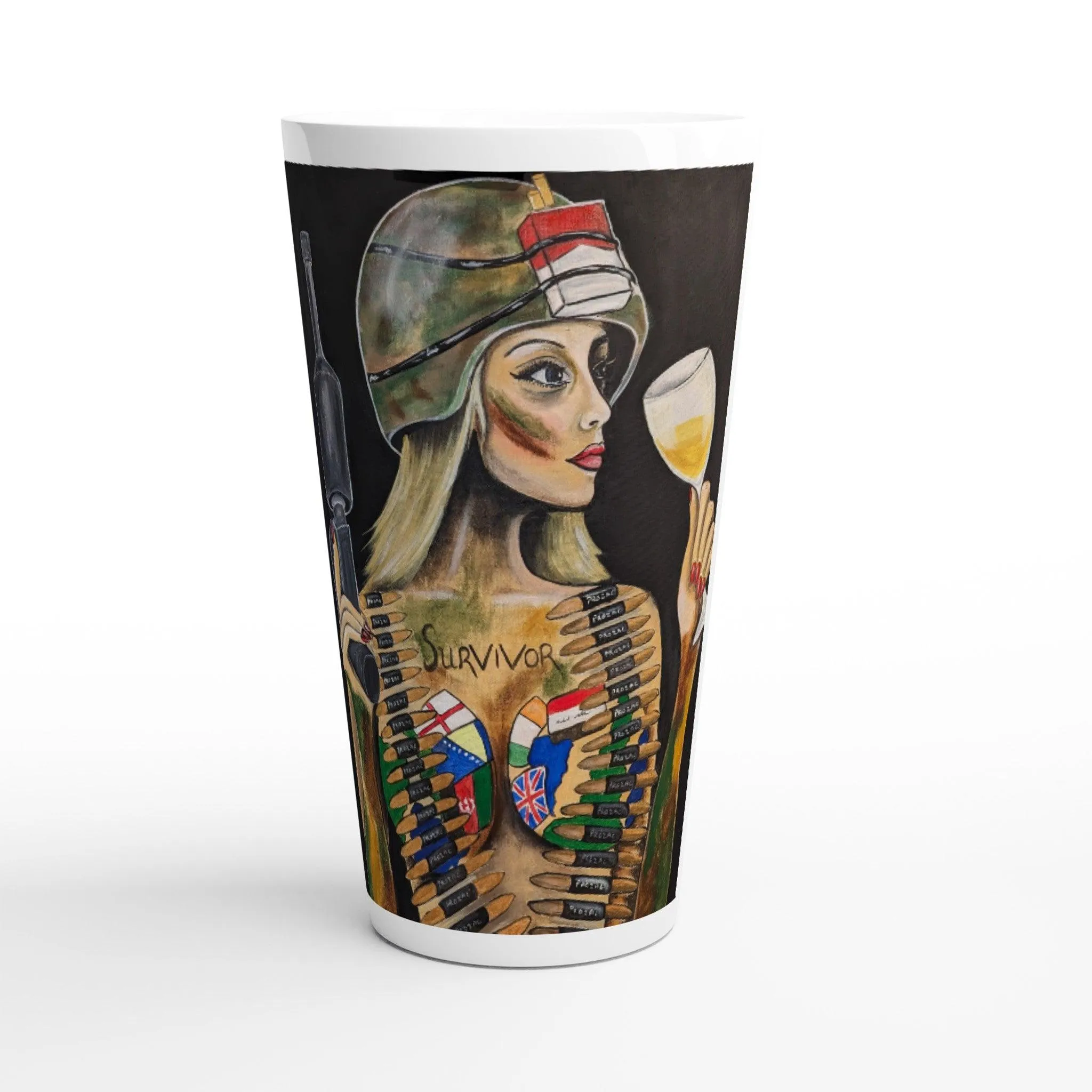 The Survivor.... Latte 17oz Ceramic Mug