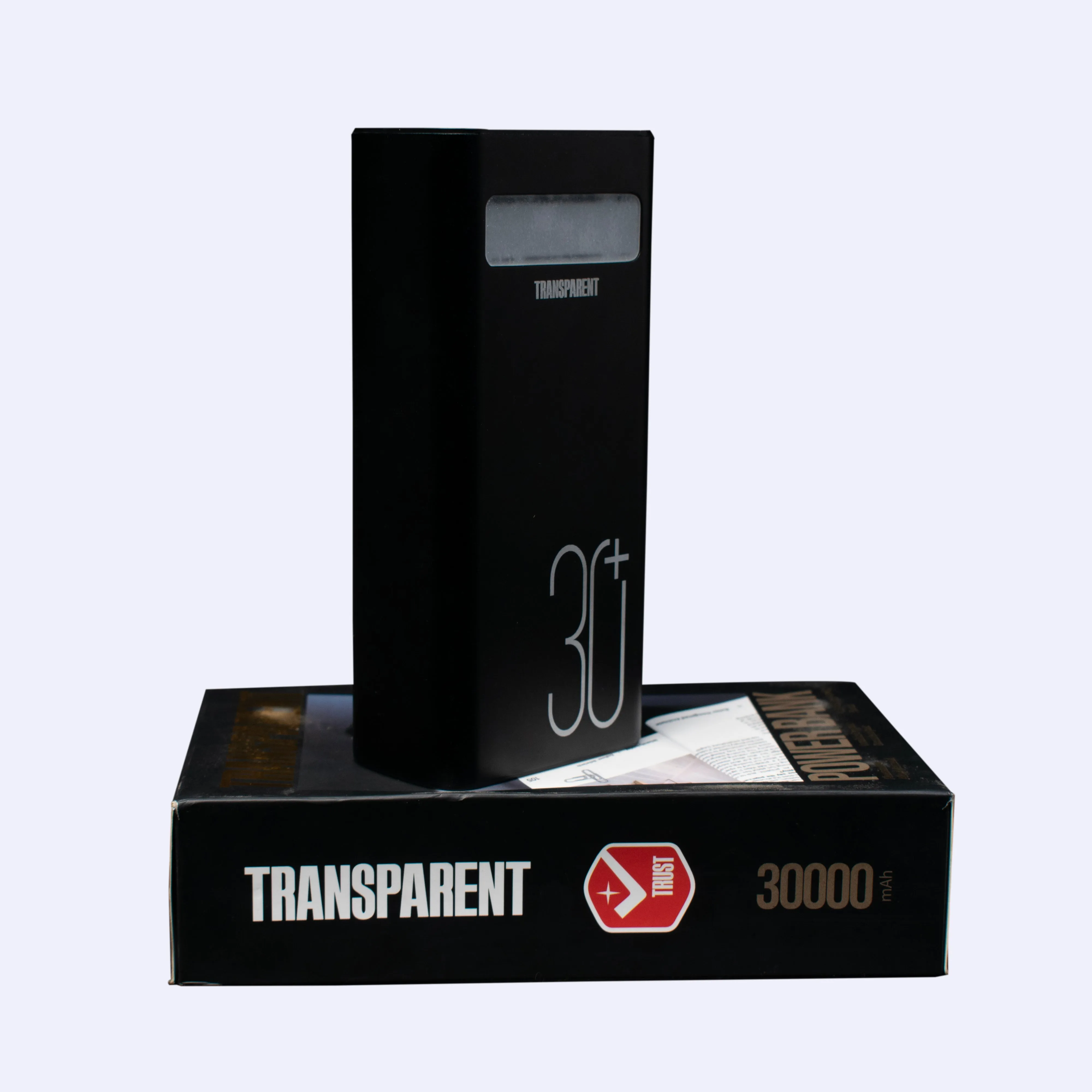 TRANSPARENT 30000mAh High Capacity Power Bank (PB301) Super Fast Charge with LED Light