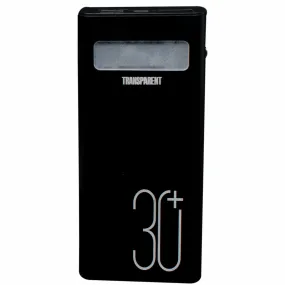 TRANSPARENT 30000mAh High Capacity Power Bank (PB301) Super Fast Charge with LED Light