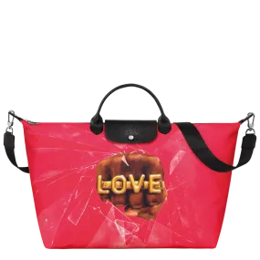 TRAVEL BAG L LONGCHAMP X TOILETPAPER Canvas - Red