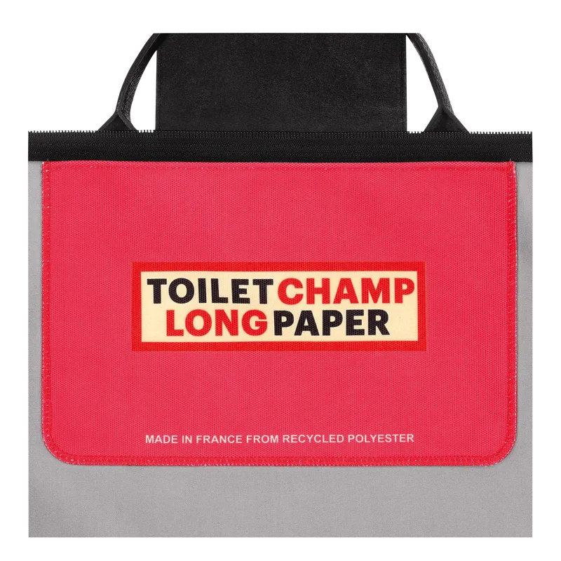 TRAVEL BAG L LONGCHAMP X TOILETPAPER Canvas - Red