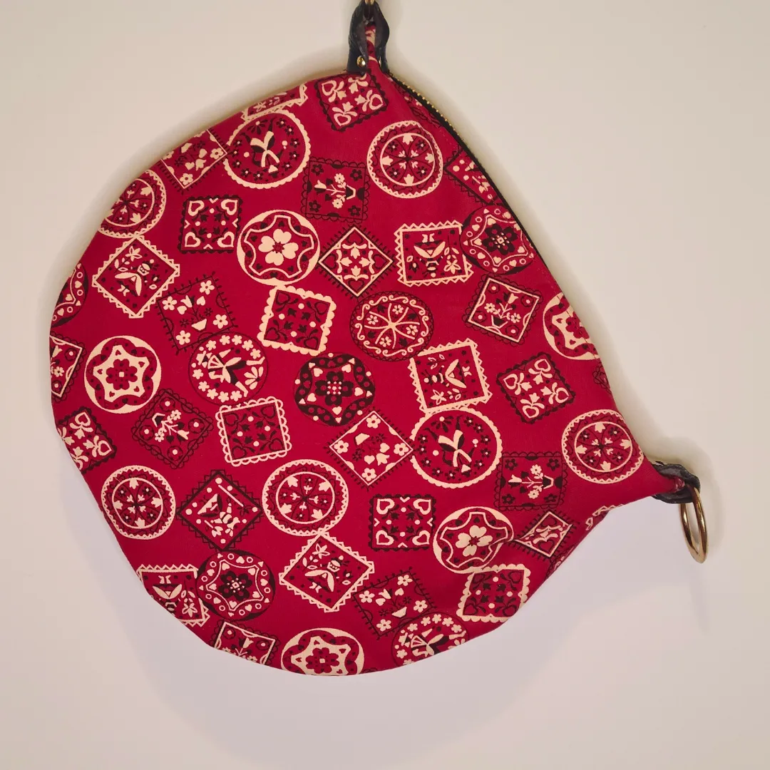 Vintage 1960s Red Bandana Bank Bag