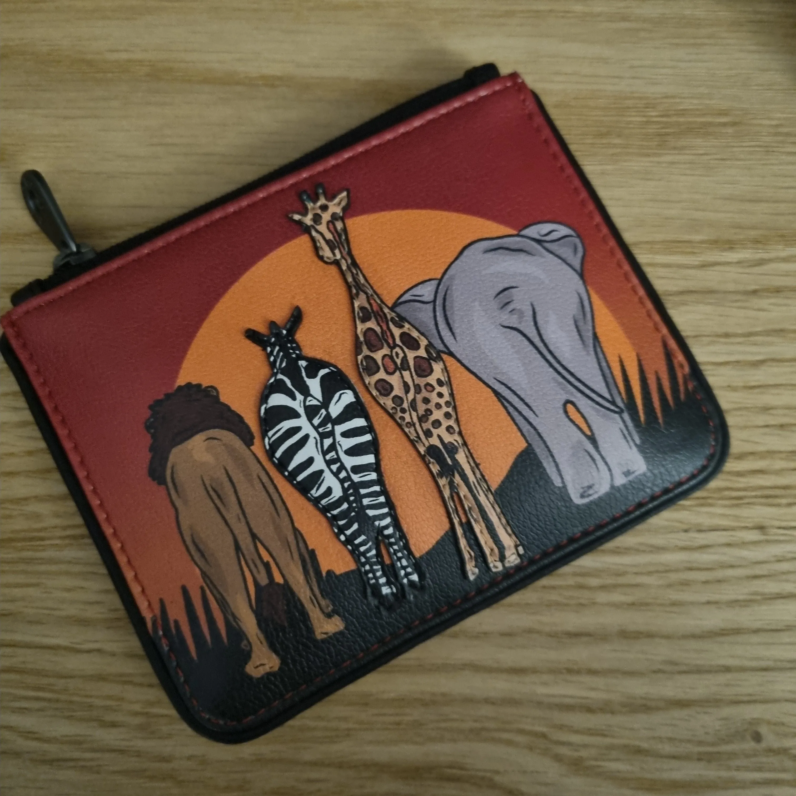 Yoshi Safari zip top purse